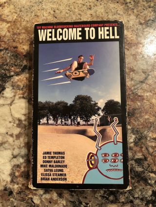 Welcome To Hell Rare Skate Video Vhs Toy Machine Skateboarding Oop 90’s