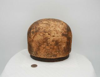 Antique Hat Mold Millinery Cork And Wood