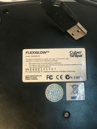 Cyber Snipa Flexiglow PC Gaming Pad Rare FPS Discontinued USB Key Pad 2