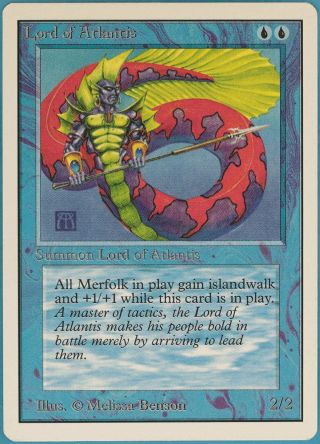 Lord Of Atlantis Unlimited Spld Blue Rare Magic Mtg Card (id 80576) Abugames