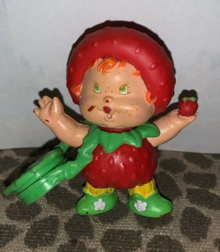Strawberry Shortcake Berrykin With Pouch 1985 Authentic Vintage