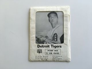 Vintage & Very Rare Detroit Tigers Picture Pack 12 Star Players