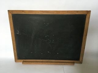 Vintage Chalkboard With Wood Frame And Shelf Blackboard