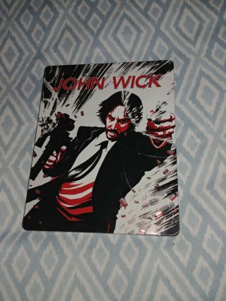 John Wick 1 & 2 Blu Ray,  4k Blu Ray Steelbook Limited Edition (rare)