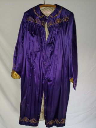Antique Odd Fellows Purple High Priest Robe