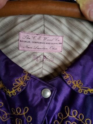 Antique Odd Fellows Purple High Priest Robe 3