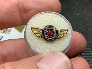 Pennsylvania Central Airlines Vintage Wings Service Award Pin.  Very Old And Rare