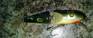 Vintage 2 PFLUEGER PALOMINE Fishing Lures Plus Matching Blue Mullet Box 3