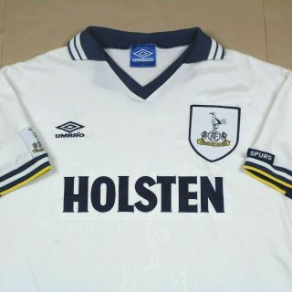 Tottenham Hotspur 1993 1995 Home Shirt Rare (l)