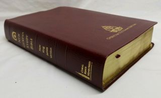 Rare King James Version Holy Bible Nkjv Geneva Study Leather Reformation