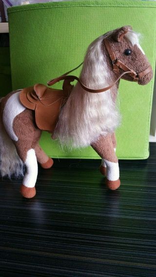 Only Hearts Club " Pinto Horse With Saddle " Very Rare Collectible