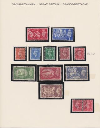 Gb Stamps King George Vi Fine Rare Issues On Schaubek Old Album Page 17