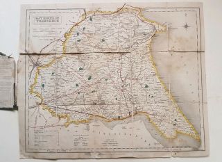1842 Map Of Yorkshire East Riding Walker