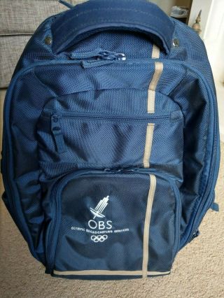 Rare Official London 2012 Olympic Broadcasting Services (obs) Rucksack/backpack