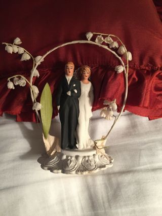 Vintage 1940’s Wedding Cake Topper