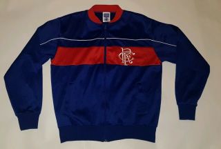 Glasgow Rangers Scotland Retro Score Draw Jacket Size Large Rare