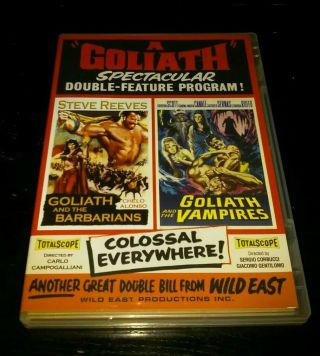 Goliath And The Barbarians Goliath And The Vampires Dvd Double Feature Rare
