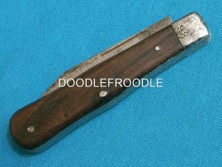 Antique " 98 " Wood Coke Bottle Jack Knife Knives Pocket Folding Survival Vintage
