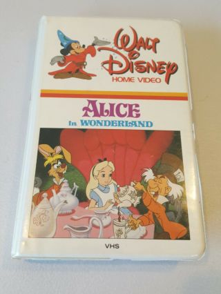 Walt Disney Alice In Wonderland Clamshell Case 1983 Vhs Rare 36vs