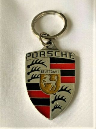 Vintage Rare Porsche Pewter Key Chain Ring 911 928 944 959 996 356 993 997 901