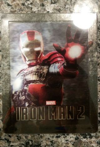 Marvel Iron Man 2 Blu - Ray Steelbook Zavvi Lenticular Rare