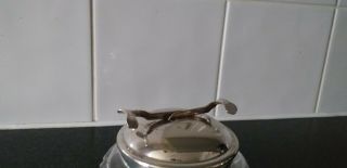 Antique Sugar Bowl With Tongs By J T & Co LoS.  SOS Pascall ' s.  Stamped And. 3