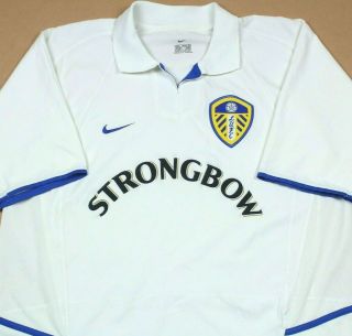 Leeds United 2002 2003 Home Shirt Rare (l)