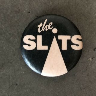 Rare Vintage 70s The Slits Pinback Button Pin Badge Female Uk Punk Rock Band