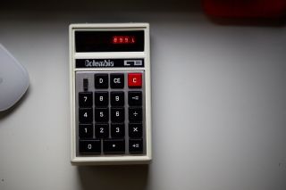 Rare 1971 Vintage Columbia Electronic Calculator With Led Display