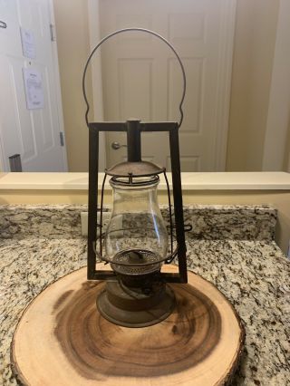 Antique Dietz Side Lift Tubular 1893 Lantern Very Rare