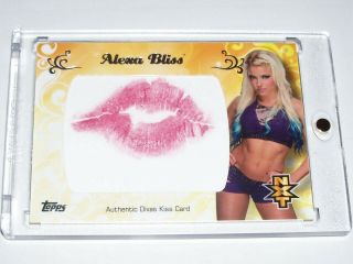 Alexa Bliss 2016 Topps Wwe Nxt Authentic Divas Kiss Card /99 Rare