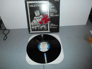 Rare Nightmares Poems To Trouble Your Sleep Vinyl Lp Record.  Jack Prelutsky.