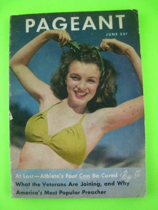 Pageant June 1946 Rare Early Marilyn Monroe Cover