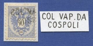 T493 - Austria 1883 10sld Lloyd Austriaco - Rare Col Vap.  Da / Cospoli Cancel