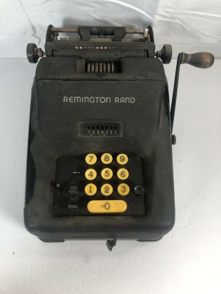 Vintage Remington Rand Bookkeeping Adding Machine Calculator
