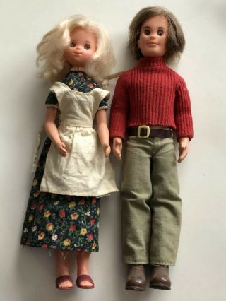 Vintage 1973 Mattel The Sunshine Family Dolls Steve Stephie