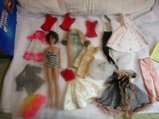 Large Group Of Vintage Barbie Clothes