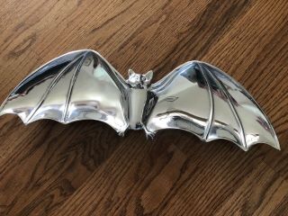 Rare Mariposa Metal Halloween Bat 16.  5” Tray Candy Dish