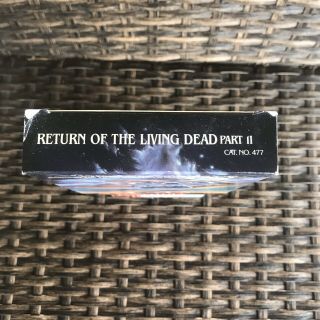 Return of the Living Dead 2 VHS Horror Rare Tape 3