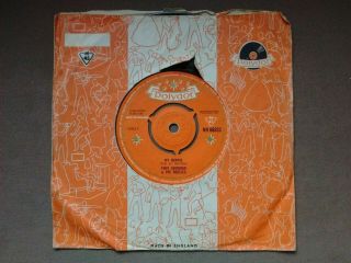 Tony Sheridan & The Beatles My Bonnie 7 " Vinyl Single Polydor Orig Uk 1962 Rare