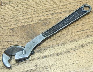 8 " Patented Heller Brothers Co.  Masterench Self Adjust Wrench - Antique Hand Tool