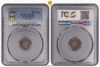 1849 Great Britain Uk 2d Pence Maundy Pcgs Pl62 S3919 Rare Specially In Pl