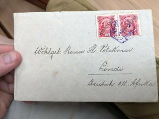 43 Rare 1915 Portugal Colonial Mozambique Postal Cover To German East Africa