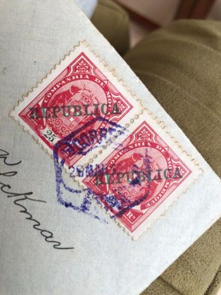 43 Rare 1915 Portugal Colonial Mozambique Postal Cover To German East Africa 2