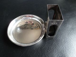 Unusual Solid Silver Combined Ashtray And Matchbox Holder London 1926 78g
