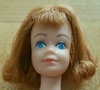 Vintage Titian Midge Doll Head Only Pretty Redhead Barbie Friend