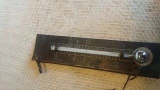 Antique Incubator Thermometer 4 1/2 " Inches Tall Hooks