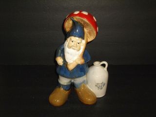 Rare Htf Pfaltzgraff Stoneware Yorktowne Large 12 " Garden Gnome Vintage