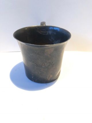 John Coney Antique Sterling Silver Cup A Bit Tarnished Small Dent