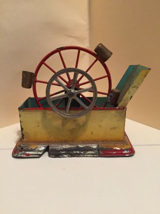 Antique Vintage Doll & Cie Toy Steam Engine Driven Water Wheel